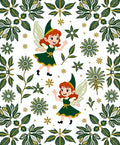 Whimsical Fairy Forest Pattern Rug