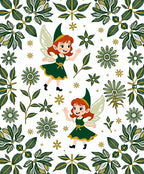 Whimsical Fairy Forest Pattern Rug
