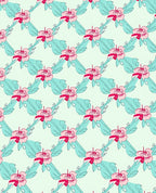 Rose Floral Diamond Pattern Design Rug