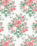 Charming Pink Floral Branch Pattern Rug