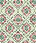 Pastel Floral Scrollwork Inspired Rug