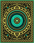 Bold Geometric Mandala Pattern Rug