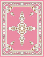 Pink Floral Vintage Inspired Rug