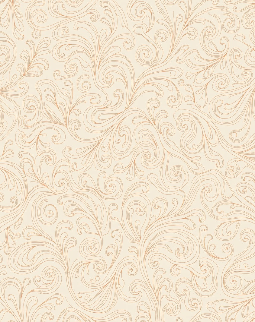 Soft Cream Brown Swirl Pattern Rug