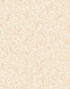 Soft Cream Brown Swirl Pattern Rug