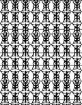 Black White Abstract Linear Pattern Rug