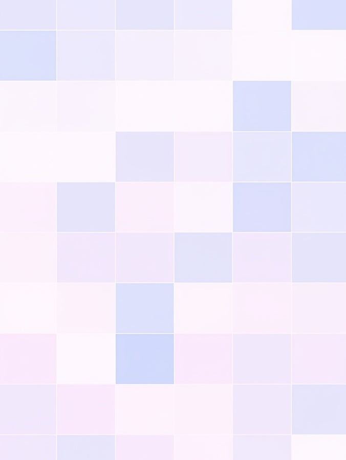 Soft Pastel Geometric Square Design Rug