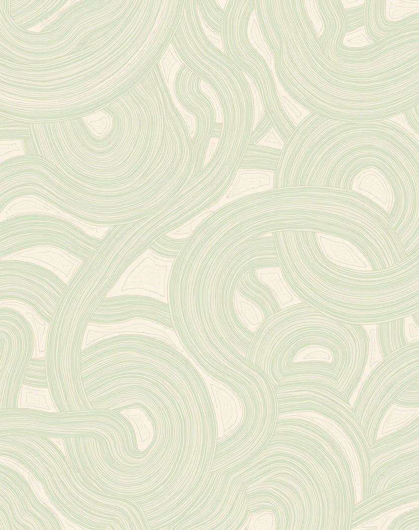 Serene Swirl Abstract Pattern Rug