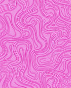 Abstract Pink Swirl Pattern Rug