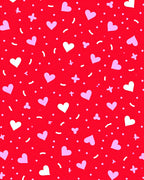 Romantic Heart Dot Pattern Rug