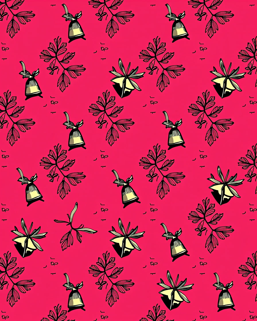 Bell And Branch Pattern Rug