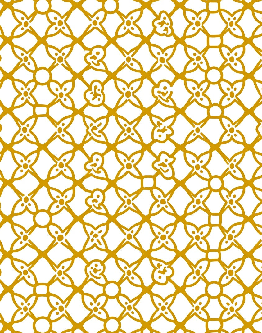 Geometric Floral Pattern Design Rug