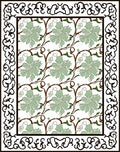 Vintage Floral Vine Pattern Rug