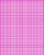 Pink Squared Grid Pattern Rug
