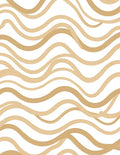Golden Organic Flowing Waves Rug
