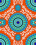 Vibrant Mandala Floral Pattern Rug