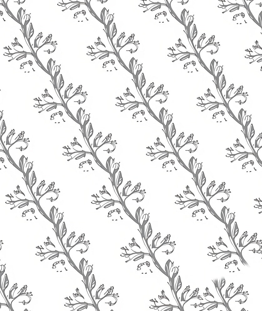 Delicate Botanical Branch Pattern Design Rug