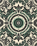 Intricate Floral Medallion Pattern Rug