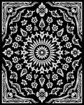 Classic Floral Sun Meditation Pattern Rug