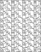 Abstract Organic Contour Stripes Rug