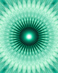 Teal Sunburst Starburst Pattern Design Rug