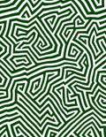 Green Maze Pattern Rug