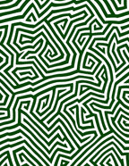 Green Maze Pattern Rug