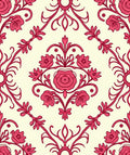 Rich Floral Damask Design Rug
