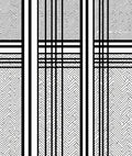 Monochromatic Striped Maze Pattern Rug