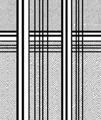 Monochromatic Striped Maze Pattern Rug