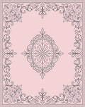 Elegant Floral Scrollwork Design Rug