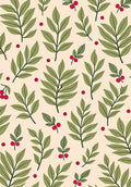 Botanical Berry Arrangement Pattern Rug