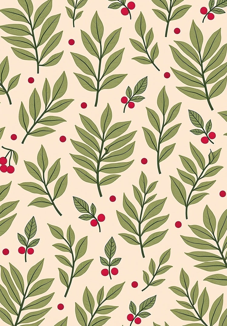 Botanical Berry Arrangement Pattern Rug