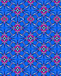 Vibrant Psychedelic Starburst Pattern Rug