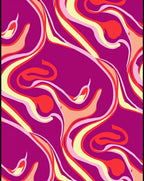 Vibrant Swirling Abstract Pattern Rug