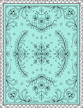 Ornate Floral Scrollwork Pattern Rug