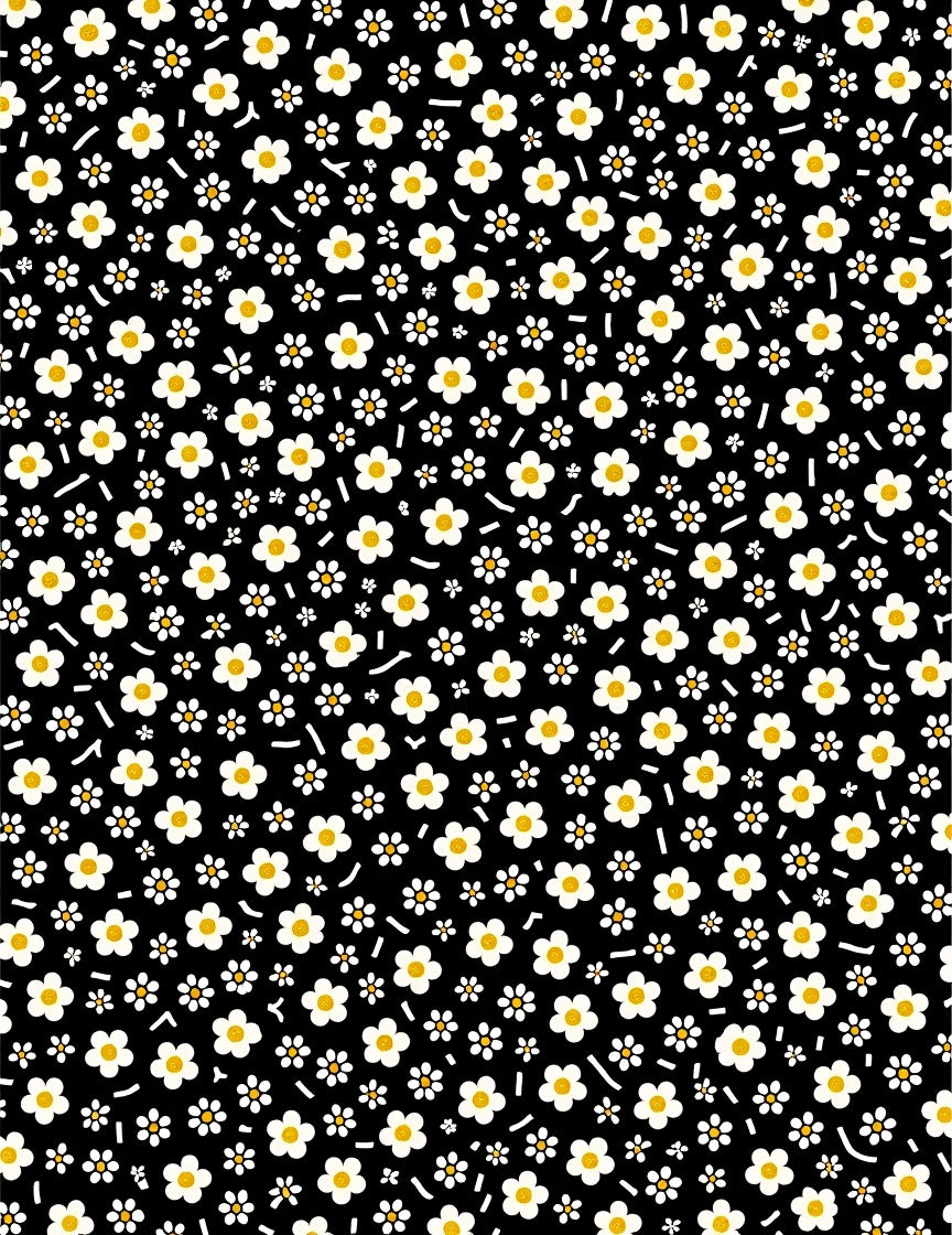 Dainty White Floral Pattern Design Rug