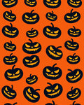 Spooky Jack O Lantern Pattern Design Rug