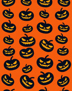 Spooky Jack O Lantern Pattern Design Rug