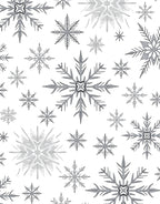 Winter Snowflake Patterned Design Rug