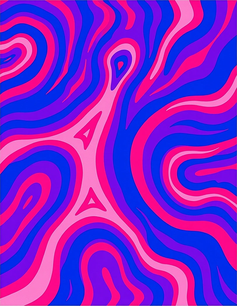 Vibrant Swirl Abstract Design Rug