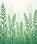 Verdant Leafy Silhouette Design Rug