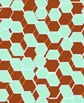Modern Hexagonal Mint Geometric Pattern Rug