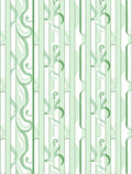 Verdant Swirl Stripe Pattern Rug