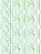 Verdant Swirl Stripe Pattern Rug