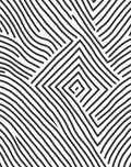 Geometric Wavy Stripe Abstract Rug