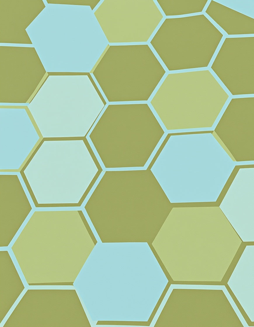 Geometric Hexagon Pattern Rug