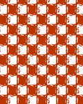Rough Checkered Stamp Pattern Rug