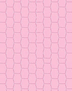 Soft Pink Geometric Pattern Rug