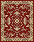 Ornate Floral Damask Pattern Rug